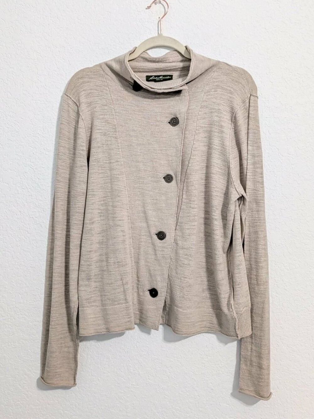 Eddie Bauer Women's Tan Button Up Cardigan NWOT (XL)
